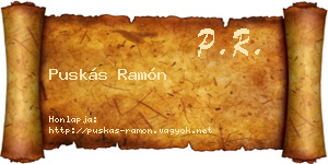 Puskás Ramón névjegykártya