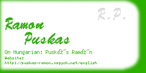 ramon puskas business card